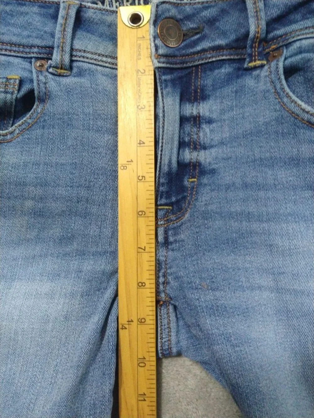 American Eagle Jeans Womens 6 Blue Denim Kick Boot Stretch X Medium Wash